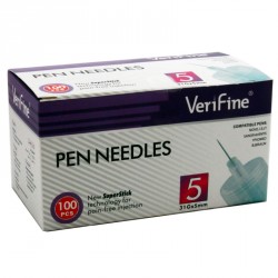 Verifine Igły do penów insulinowych 31G 0,25 x 5mm 100 sztuk